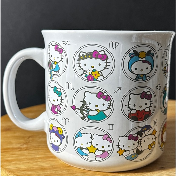 New: Hello Kitty Zodiac signs Ceramic Camper Mug - Picture 3 of 6